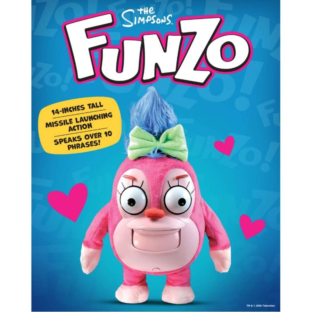 Nice Funzo doll from The Simpsons, talks and launches missiles