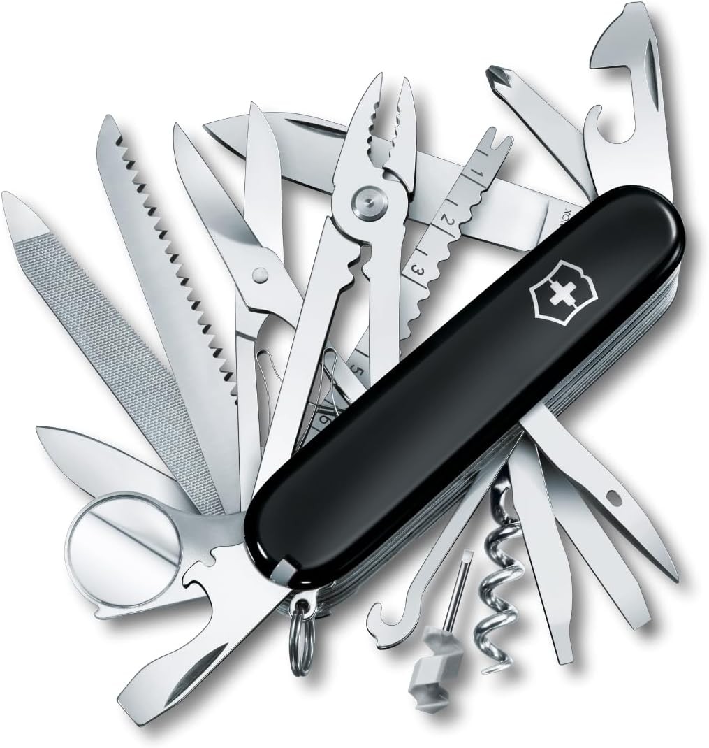 Victorinox Swiss Champ Swiss Knife with 33 Functions, Pliers, Scissors, Magnifier