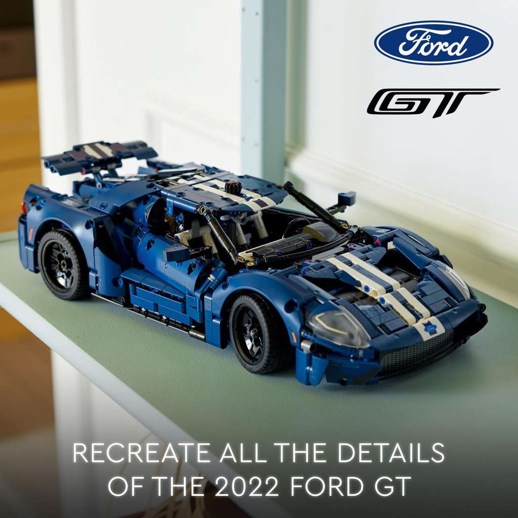 LEGO Technic 2022 Ford GT car model kit (42154), a decent build