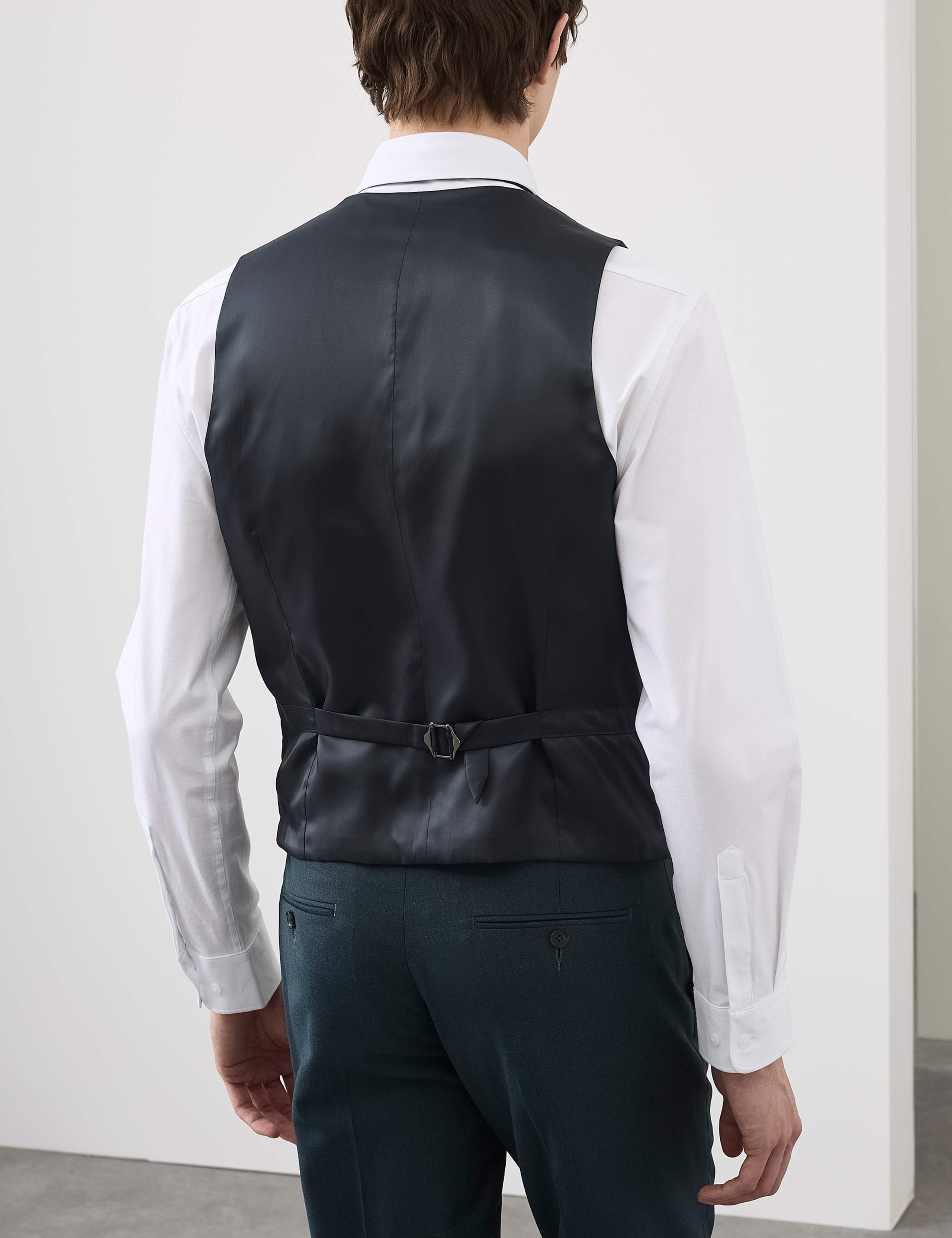 British Wool Rich Waistcoat with Mohair