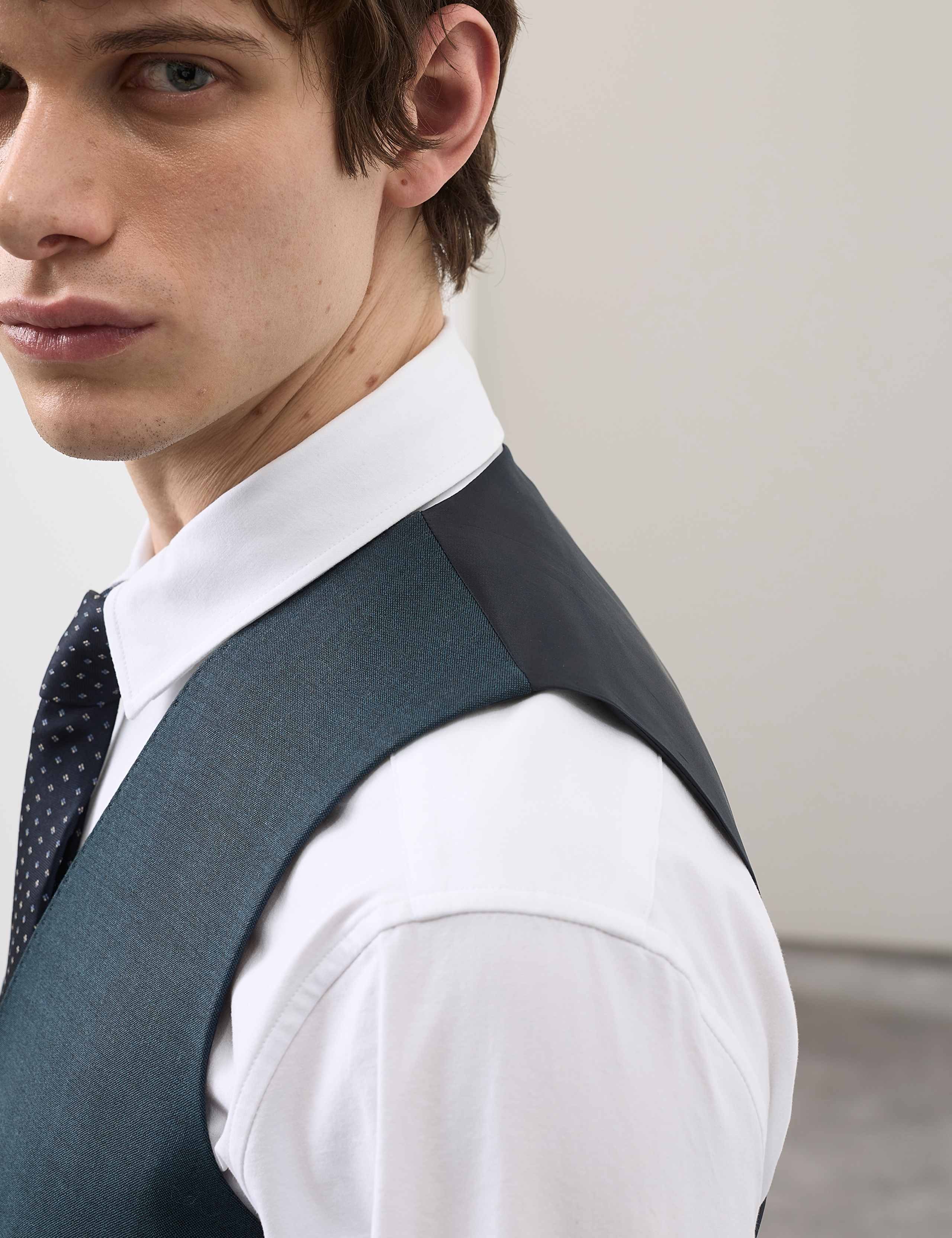 British Wool Rich Waistcoat with Mohair