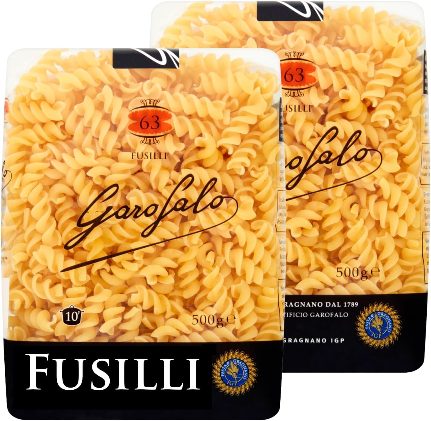 Garofalo Fusilli Dry Pasta, 500g, Pack of 2