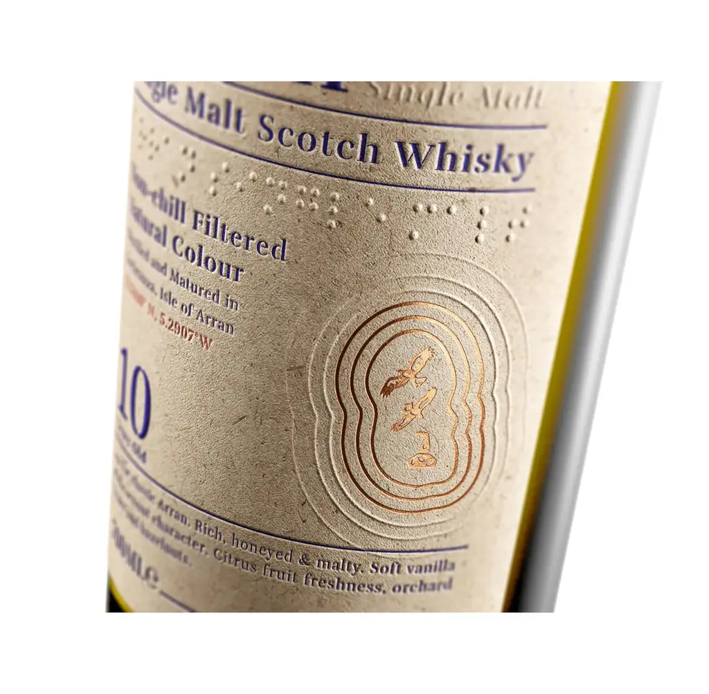 Arran 10 Year Old Single Malt Whisky 70cl, 46% ABV, Premium Single Malt Scotch, Isle Of Arran (Prime Exclusive)