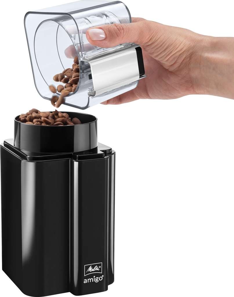 Nice Melitta Grinder Amigo electric coffee grinder, stainless steel blades, 60g capacity