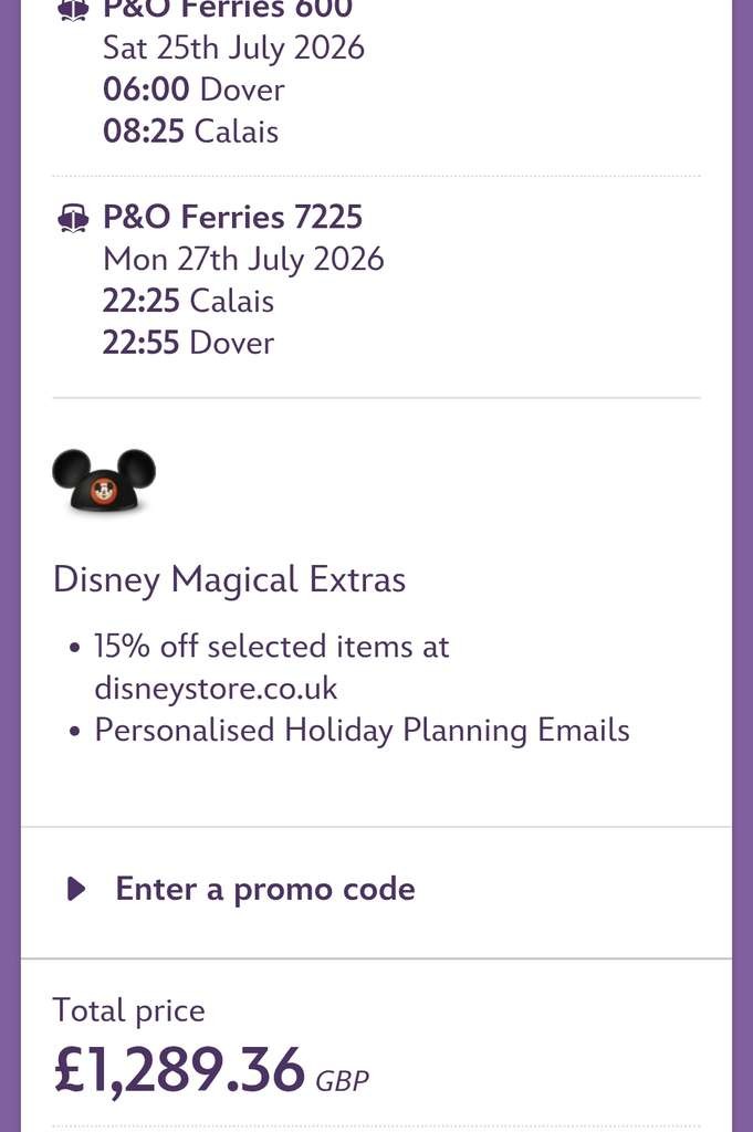Disneyland Paris Stay & Tickets, 2 Nights / 3 Day Park, 25-27 July, Disney Hotel Santa Fe, 2 Adults & 2 Children, Free P&O Crossing