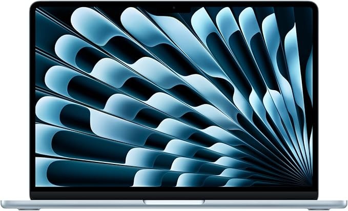 Apple 2025 MacBook Air 13-inch Laptop with M4 chip, 13.6-inch Liquid Retina Display, 16GB Unified Memory, 256GB SSD Storage, 12MP Center Stage Camera, Touch ID, Sky Blue