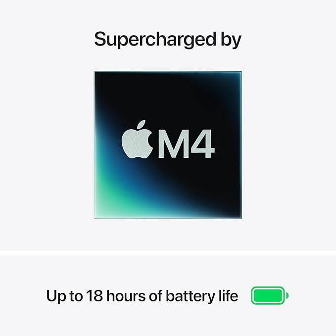 Apple 2025 MacBook Air 13-inch Laptop with M4 chip, 13.6-inch Liquid Retina Display, 16GB Unified Memory, 256GB SSD Storage, 12MP Center Stage Camera, Touch ID, Sky Blue