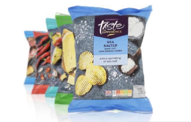 Free Taste the Difference Crisps at Sainsbury's (MySky VIP App coupon)