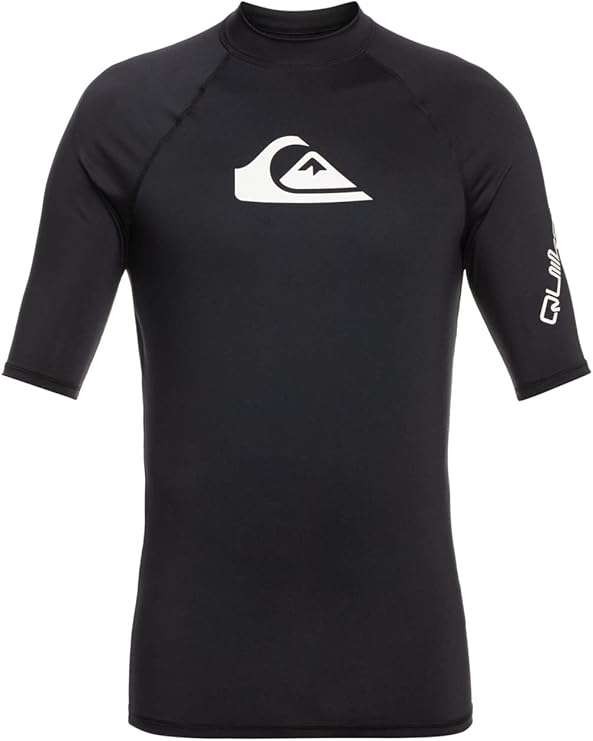 Quiksilver Men's Everyday UPF50 Rashguard, black/white, S to XL available