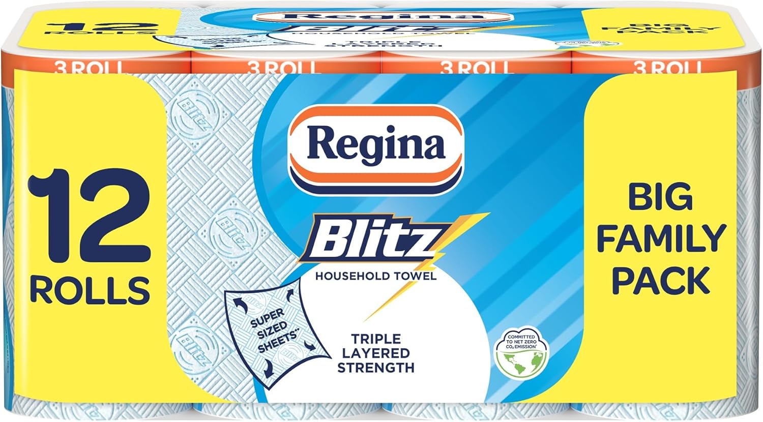 Regina Blitz Household Towels – 12 pack