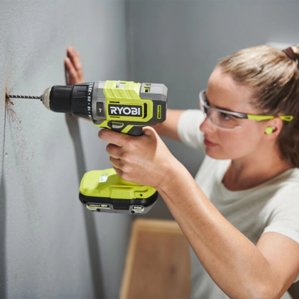 Ryobi RPD18-2C20B 18V ONE+ Combi Drill, 2x 2.0Ah Batteries, Charger & Case
