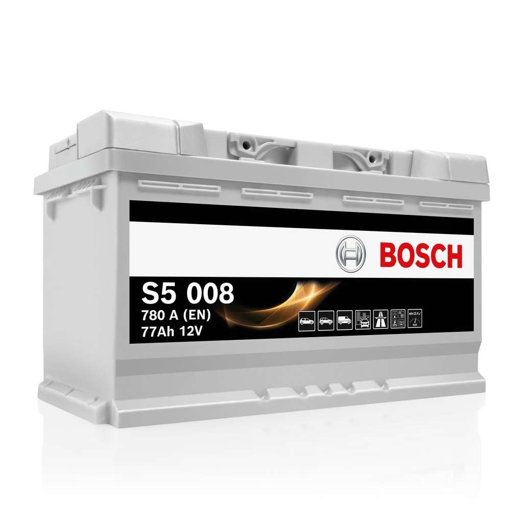 Bosch Car Battery, 77Ah 780A/EN. The model is 0 092 S50 080, measures L278 B175 H190mm
