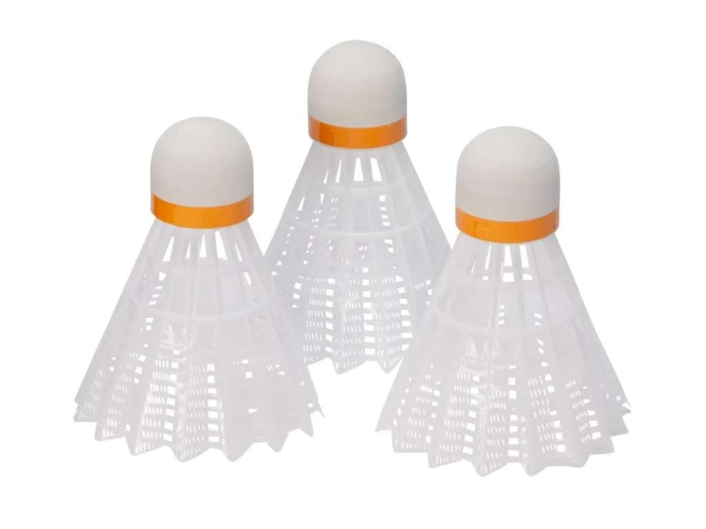 CRIVIT Badminton Set, 4 rackets & 3 shuttlecocks - handy for the garden