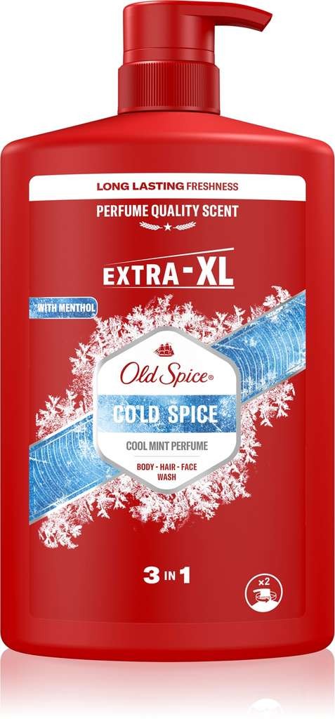 Old Spice Cold Spice Men's 3 in 1 XL Shower Gel 1000ml, instore Barwick