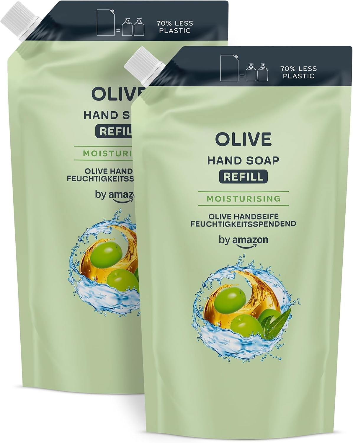 by Amazon Olive Hand Soap Refill, 2 x 1000ml
