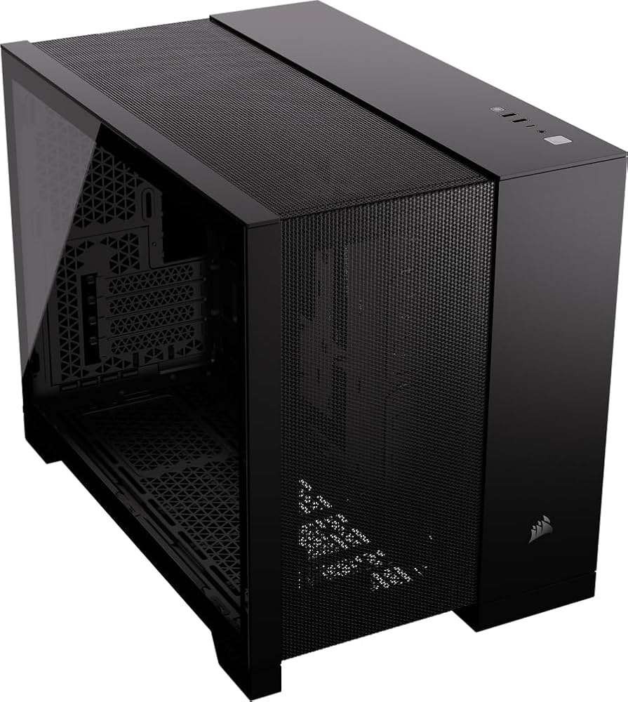 Corsair 2500D Airflow Black Dual Chamber Tempered Glass Micro ATX PC Case