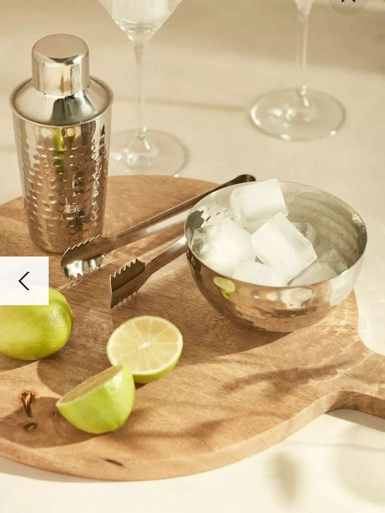 Hammered stainless steel small serving bowl, 12cm, silver (John Lewis)