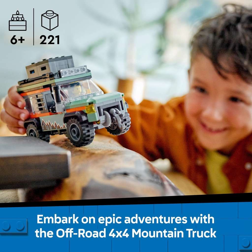 Lego City Off-Road 4x4 Mountain Truck (set 60447), cracking little build