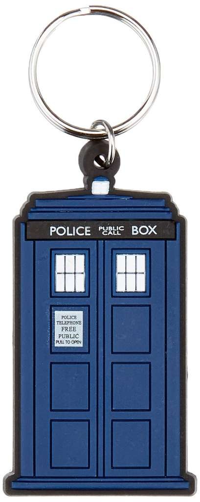 Doctor Who Tardis rubber keyring (4.5 x 6cm) - handy little thing