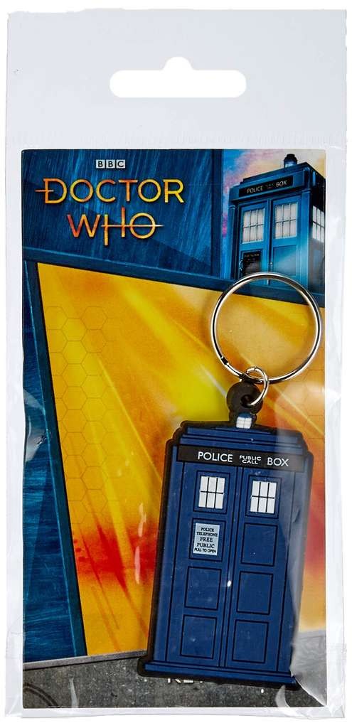 Doctor Who Tardis rubber keyring (4.5 x 6cm) - handy little thing