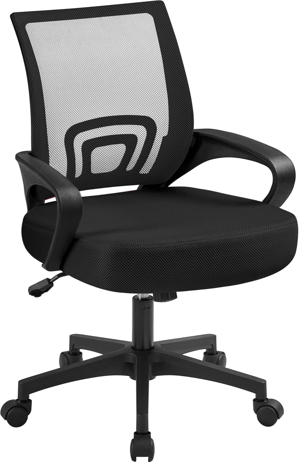 Yaheetech Modern Ergonomic Office Chair Adjustable Swivel Mesh Computer Chair with Back Support Arms