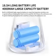 Xiaomi Mijia Portable Desk Fan, USB Rechargeable, Handheld, Mini Electric, Cordless, 4 Gears Speed