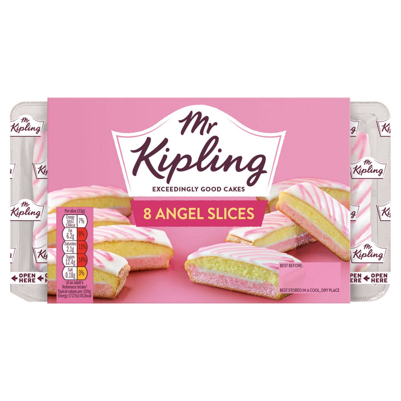 Angel Cake Slices, 8 Pack