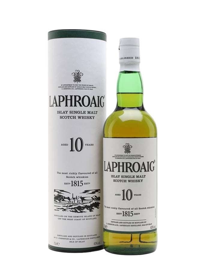 The Whisky Exchange sale, Laphroaig 10 Year Old £29.95. Free delivery on all orders