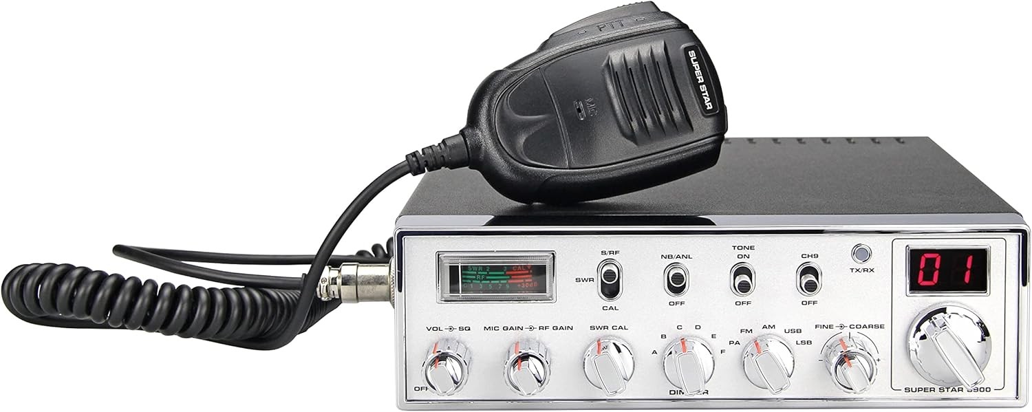 Super Star 3900 New Version Mobile CB-27 Transceiver AM/FM/USB/LSB European Multinorm