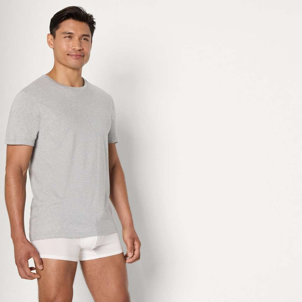 Amazon Essentials men's slim-fit cotton crew neck vests, 6-pack (M, Black/Grey) £7.04 S&S