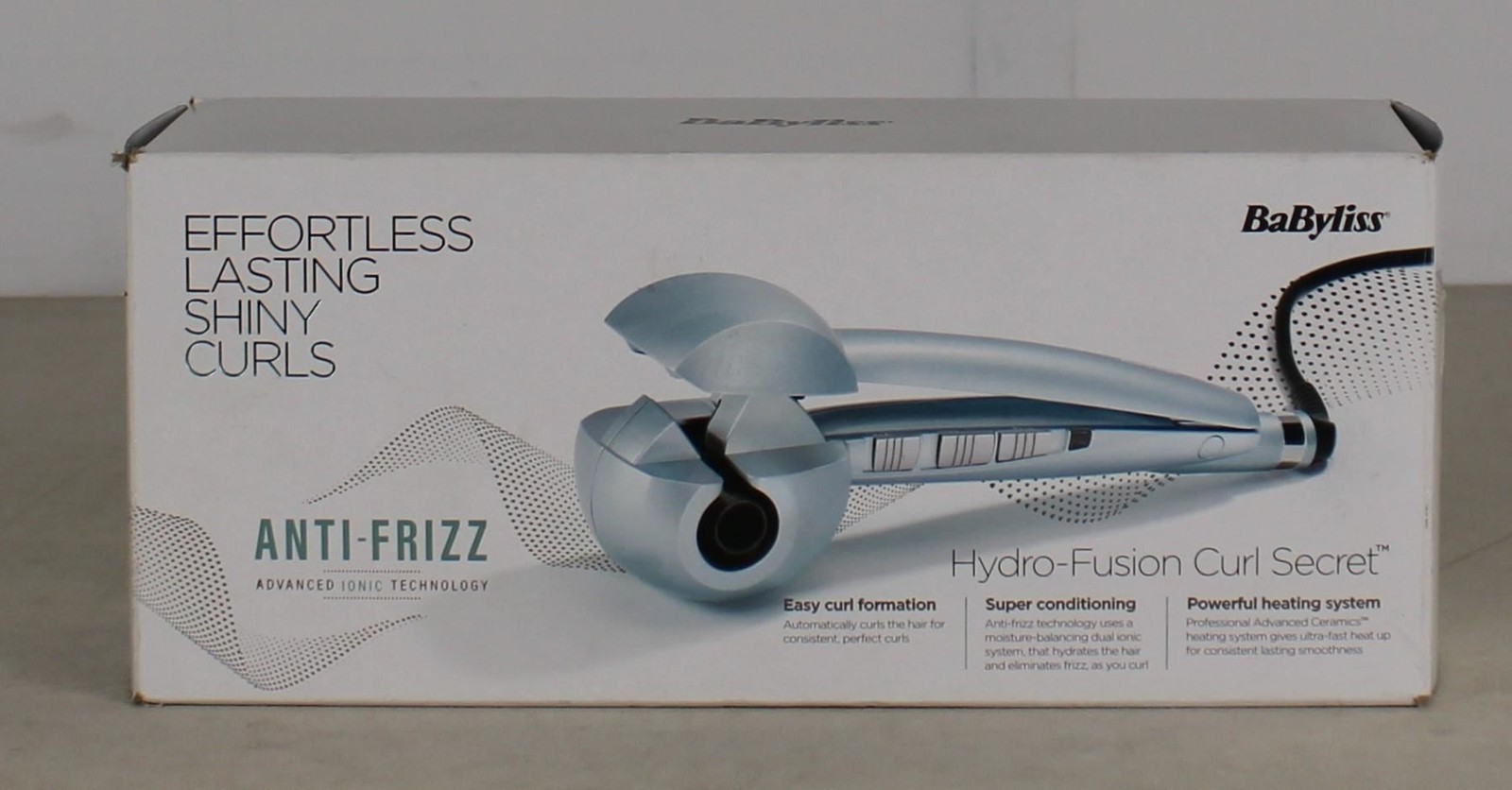 BaByliss Hydro-Fusion Automatic Hair Curler, Box Damage