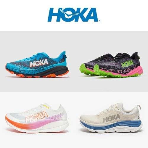 Hoka Speedgoat 6 men's running shoes for £56. Blue 7.5, Rose 7 & 8. Limited sizes