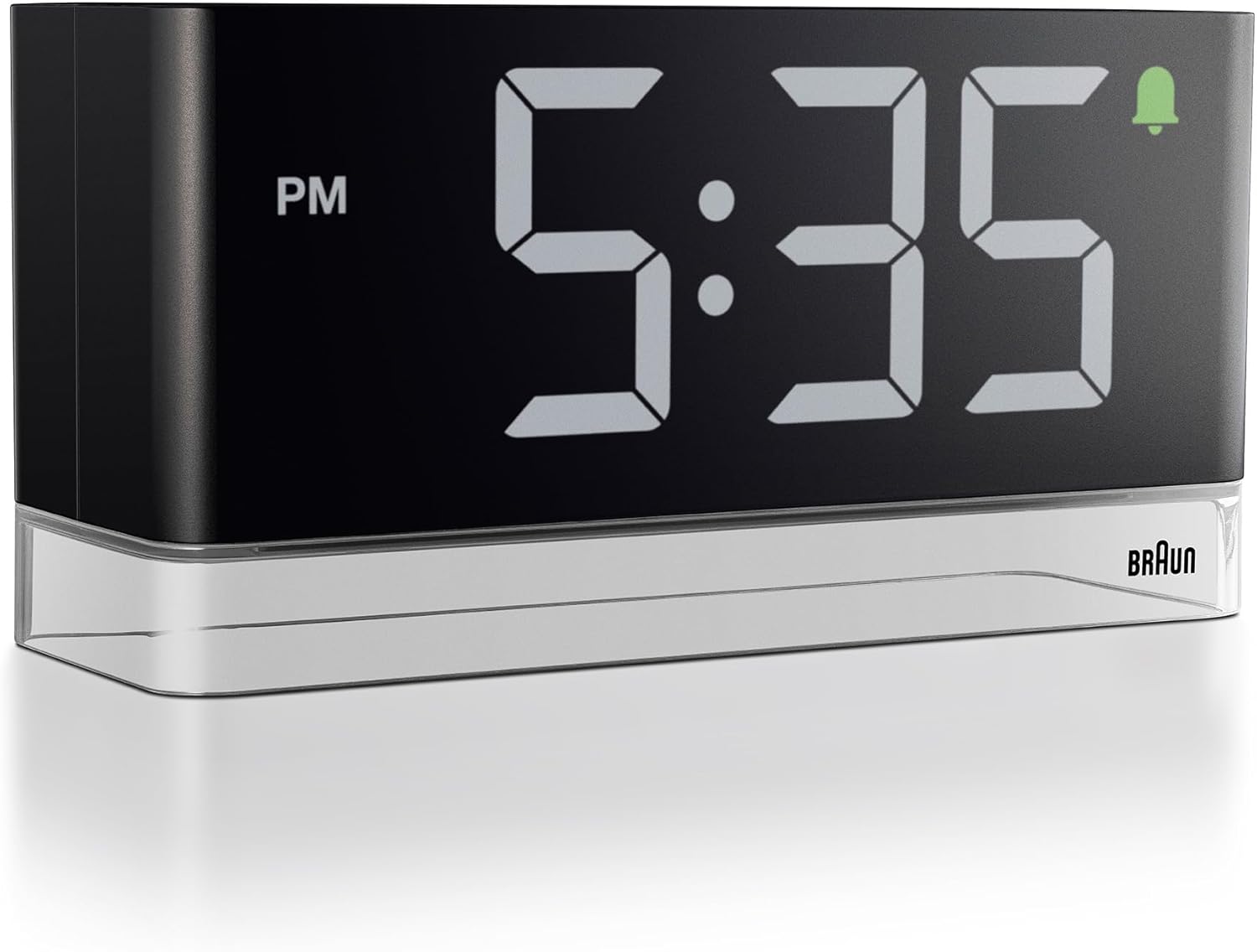 Braun Digital Alarm Clock with Extra Large LED Display