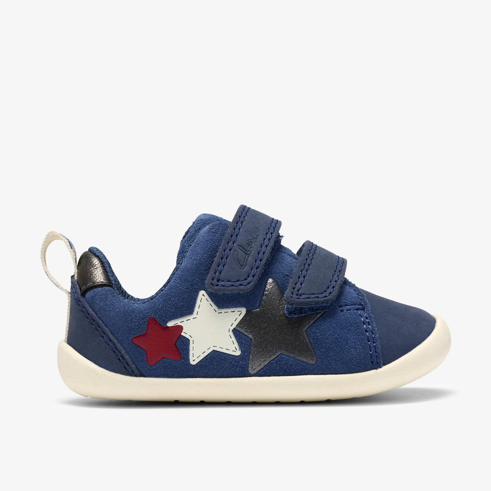Roamer City Toddler Blue Leather Trainers