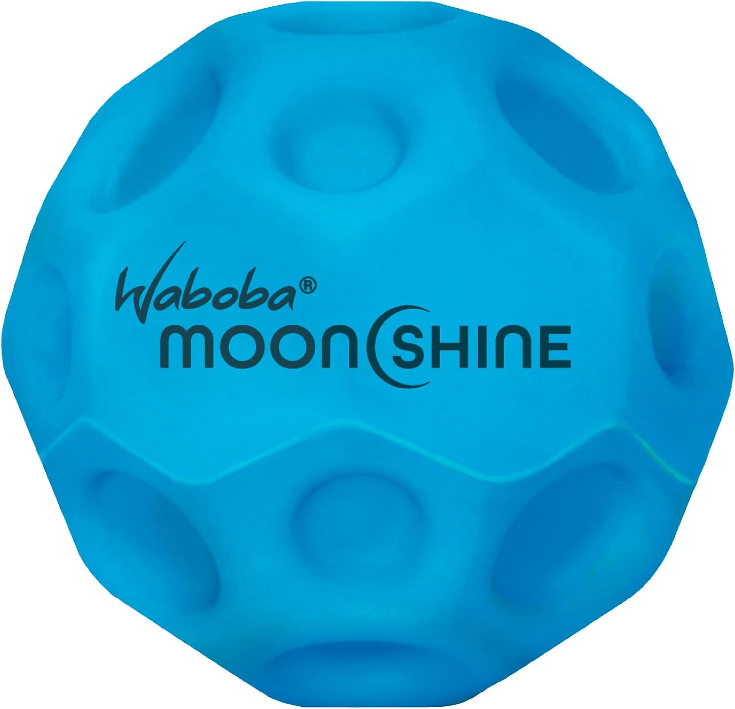Waboba Moonshine Ball, Light Up Moon, Glow In The Dark, Blue, 60x60x60 mm