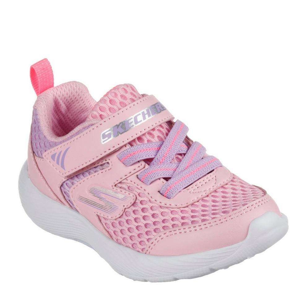 Skechers kids' pink slip-on trainers, comfy and easy on