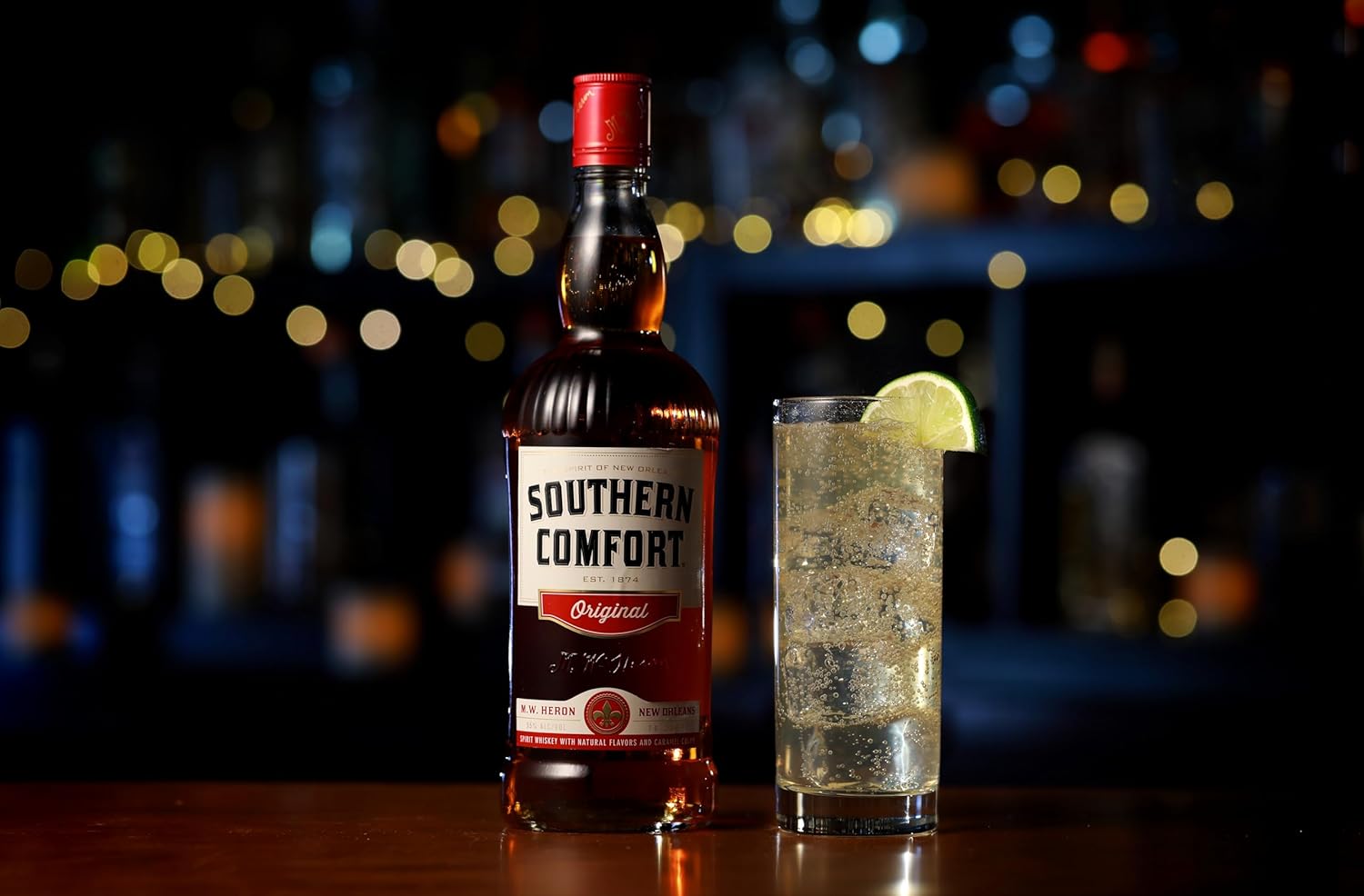 Southern Comfort Original Whiskey Liqueur, 1l, 35% ABV, Gift Idea | Original New Orleans Recipe, Smooth Blend of American Whiskey with Notes of Orange, Vanilla, and Cinnamon