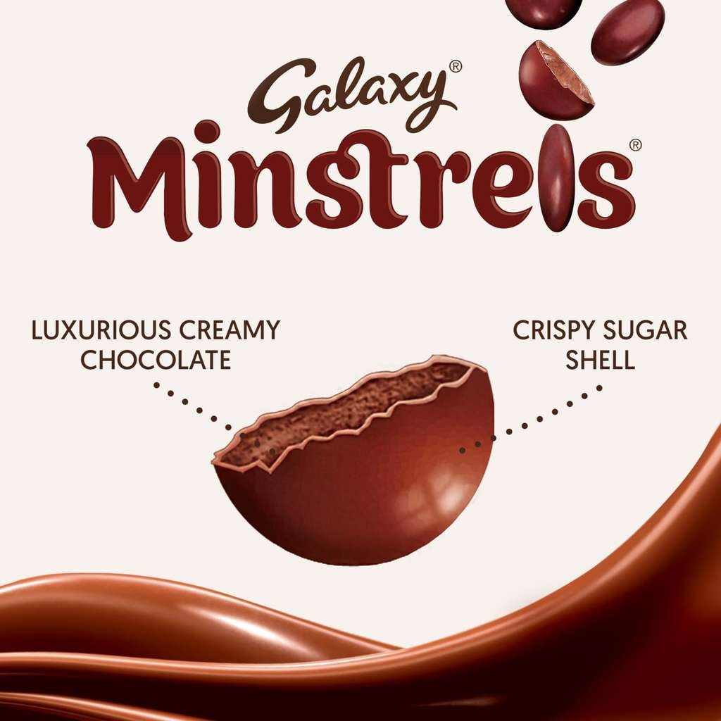Galaxy Minstrels Milk Choc 2x 125g pouches, £2.09 S&S