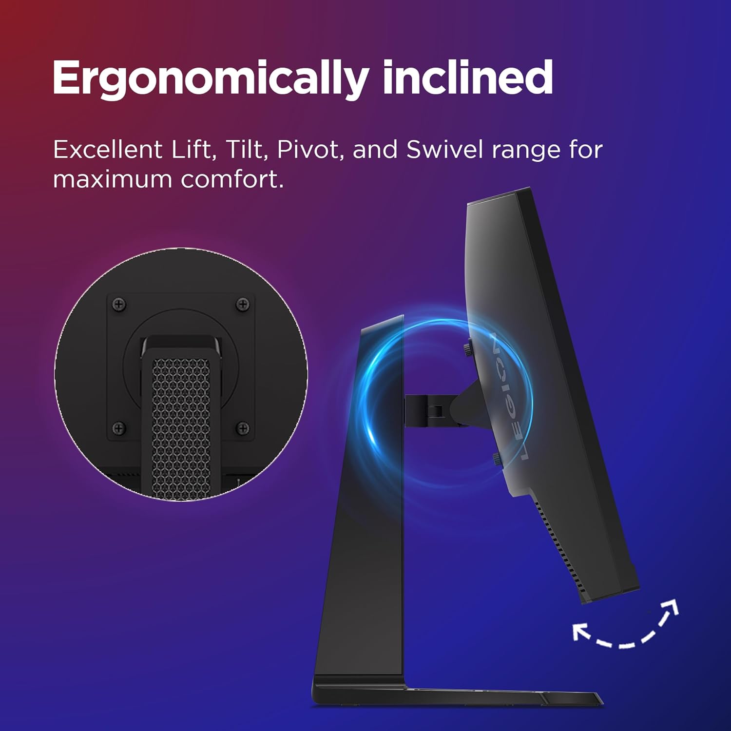 Lenovo Legion R27qc-30 | 27" QHD Curved Gaming Monitor | 180Hz, 0.5ms MPRT, Speakers, EyeSafe, VESA : Amazon.co.uk: Computers & Accessories