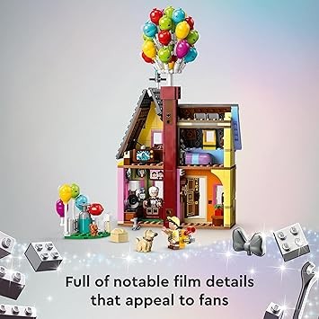 LEGO Disney Pixar Up House 43217 buildable toy with Carl, Russell, Dug and balloons