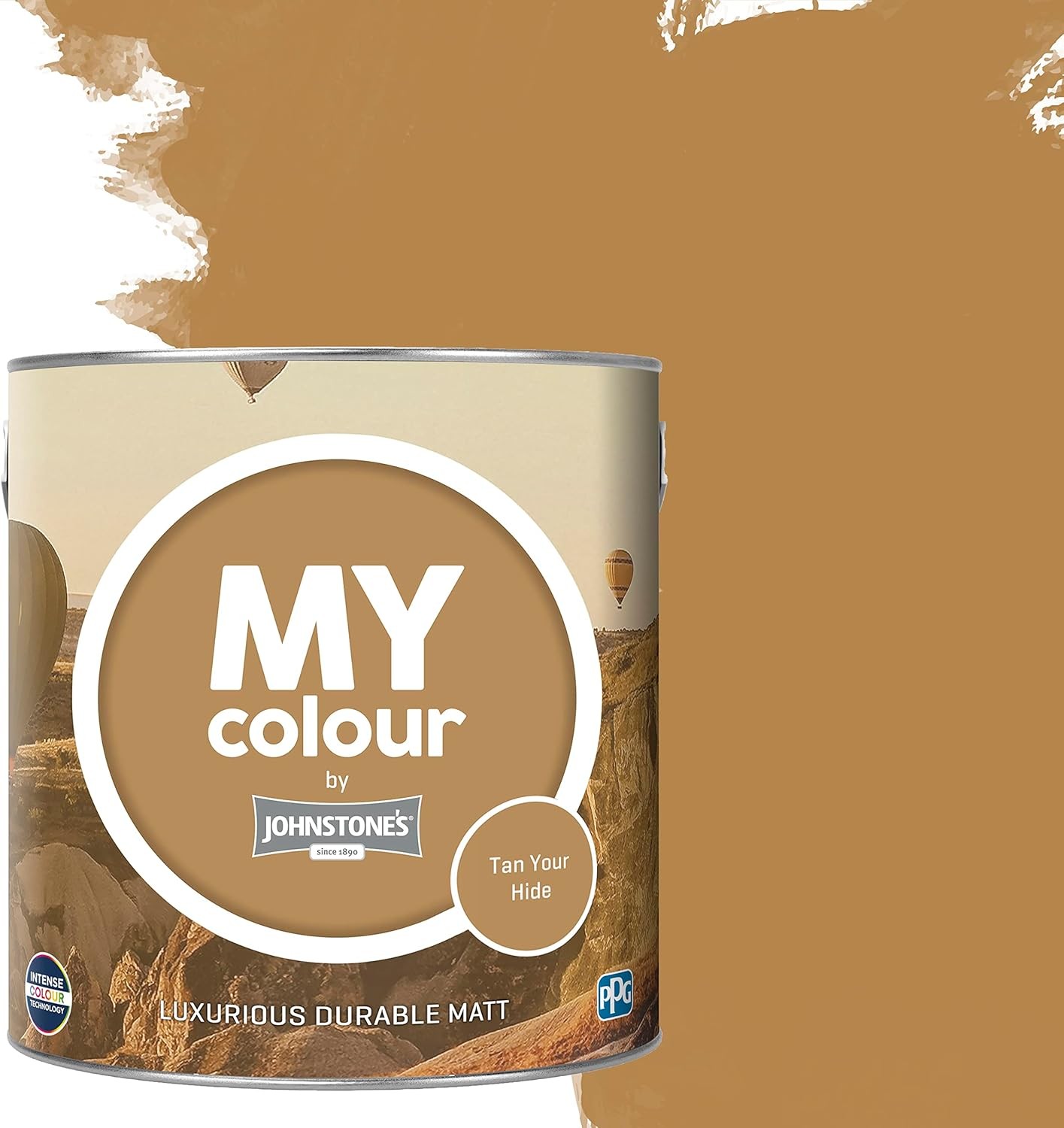 Johnstone's My Colour Luxurious Durable Matt Paint, Tan Your Hide, 2.5L