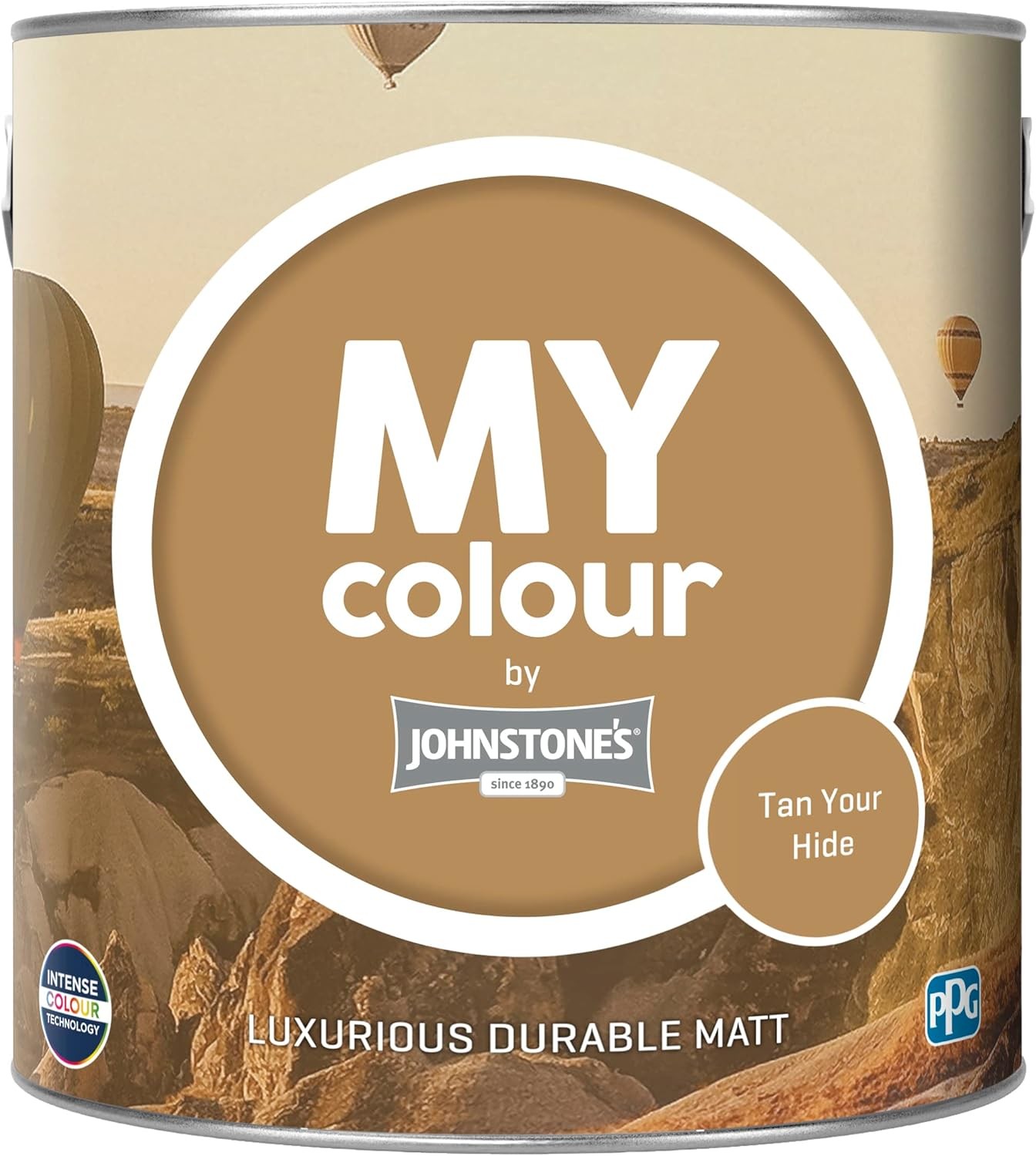 Johnstone's My Colour Luxurious Durable Matt Paint, Tan Your Hide, 2.5L