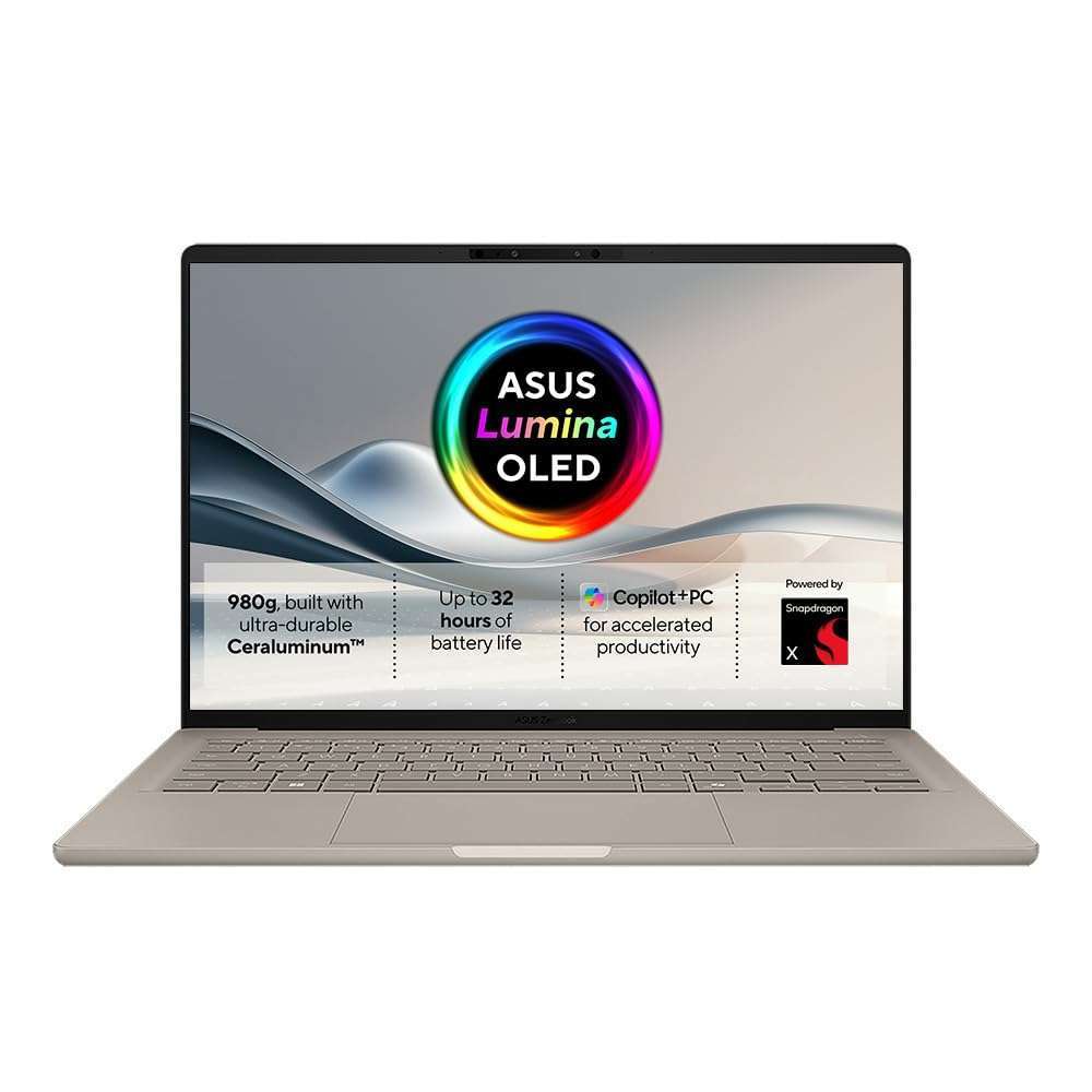 ASUS Zenbook A14 Copilot+ PC (Snapdragon X, 16GB, 1TB SSD, 14" OLED) with discount