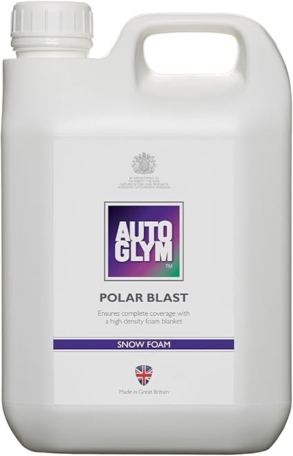 Autoglym Polar Blast, 2.5L Concentrate Extra Thick Snow Foam, 15L when diluted, pH Neutral Car Shampoo