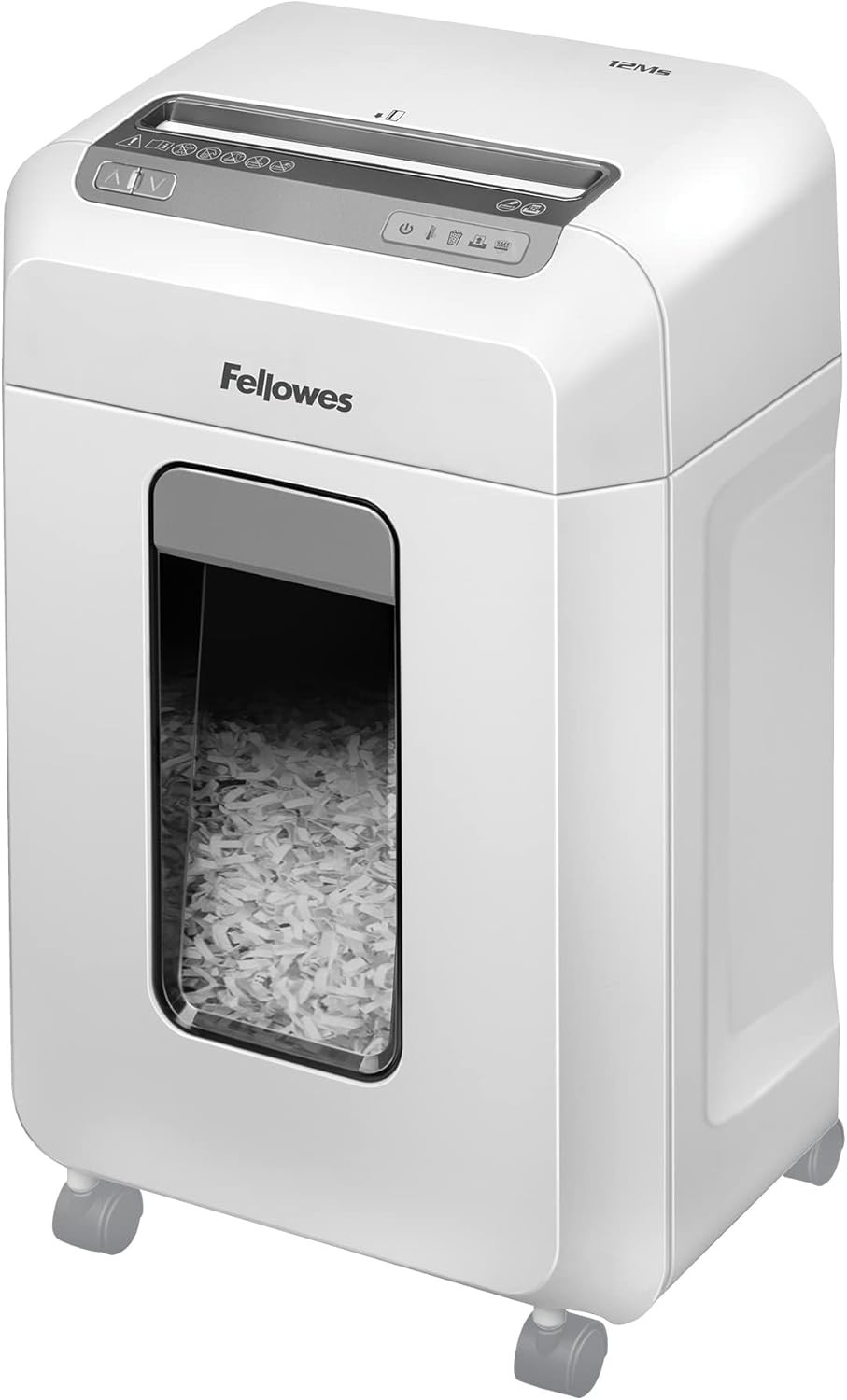 Fellowes Powershred 12Ms 12 Sheet Mini Cut Paper Shredder, 23L Bin, P4, Amazon Exclusive
