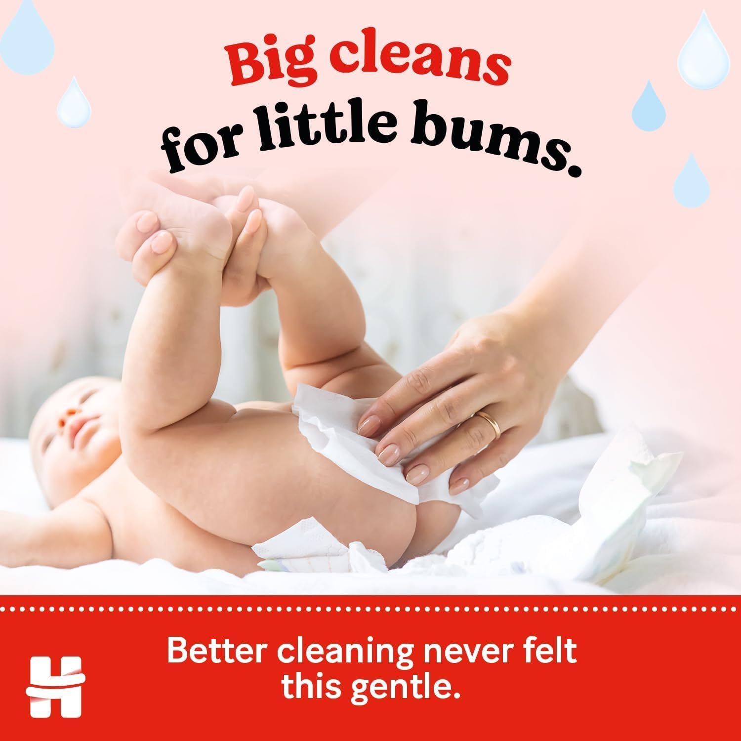 Huggies Pure Plastic Free Baby Wipes - Pack of 12 (576 Wipes)