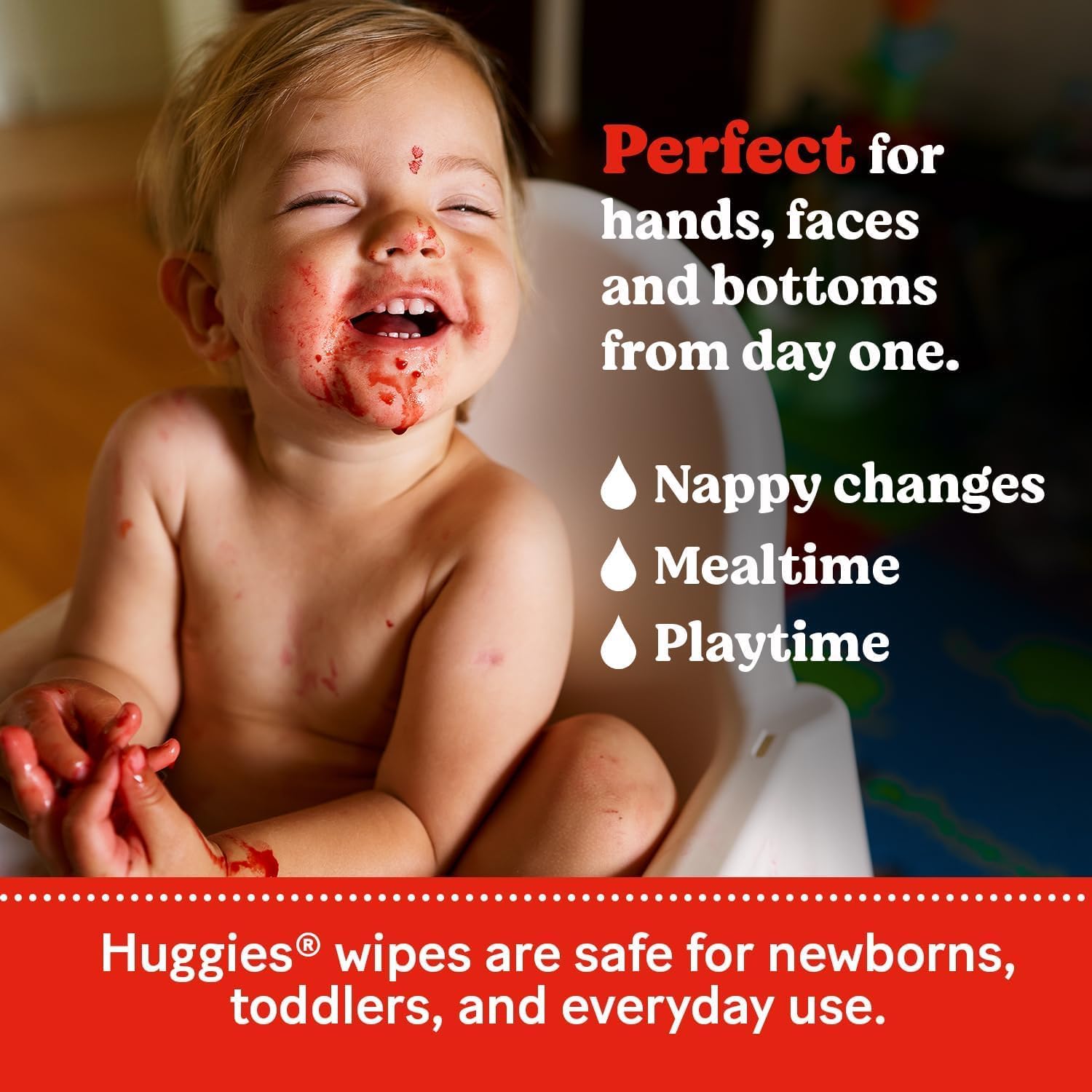 Huggies Pure Plastic Free Baby Wipes - Pack of 12 (576 Wipes)