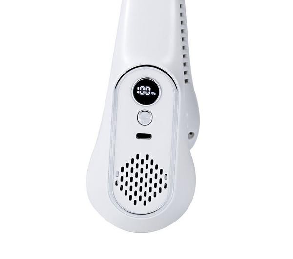 STATUS Rechargeable Neck Fan, White