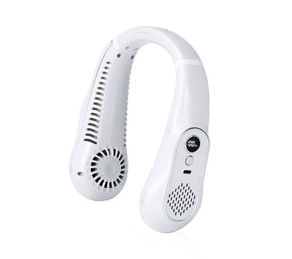STATUS Rechargeable Neck Fan, White