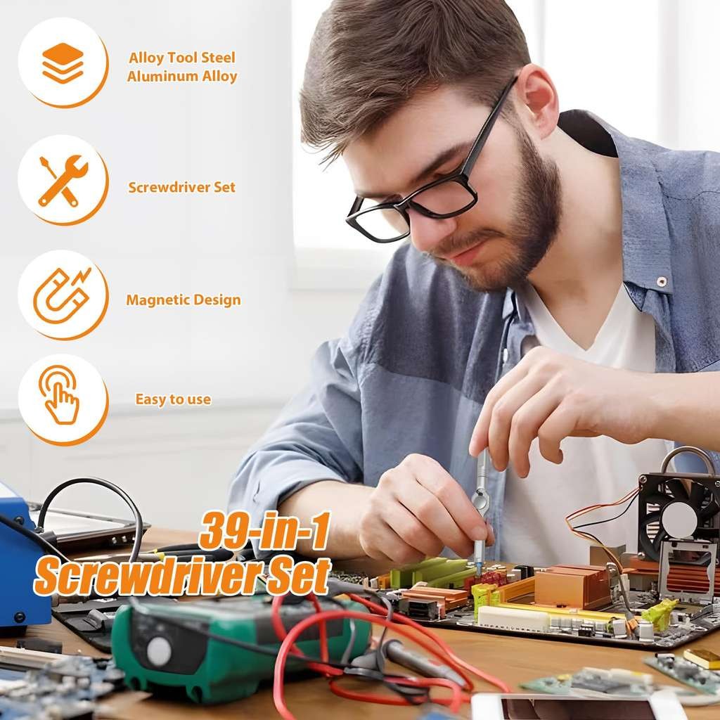 39 in 1 Ratchet Screwdriver Set Multifunctional Magnetic Screwdriver Sets